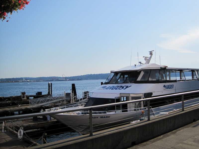 One of the boats docked