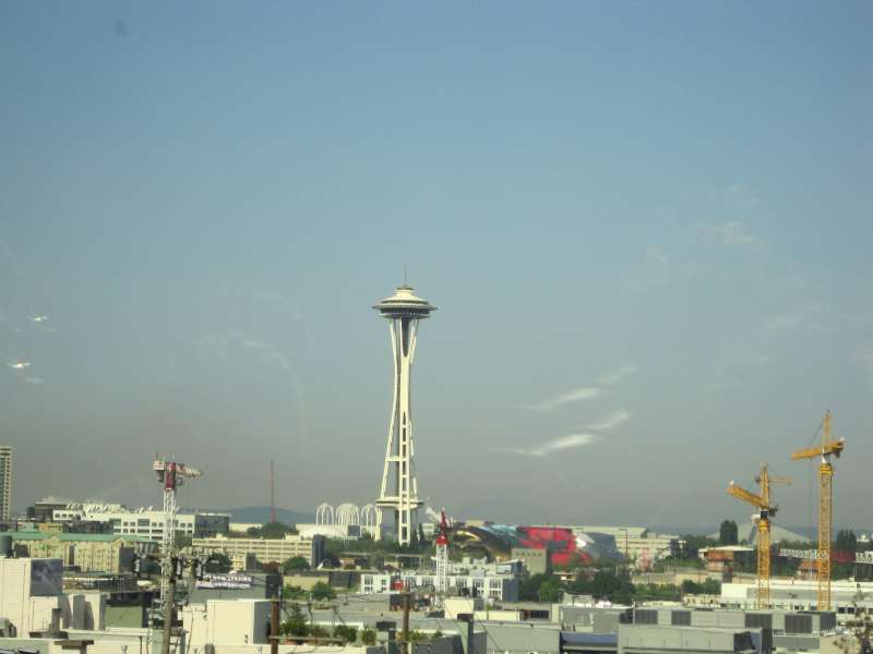 Distant shot of Space Needle