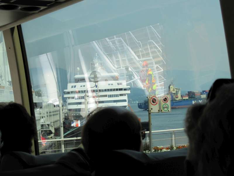 First Sight of our Cruise Ship