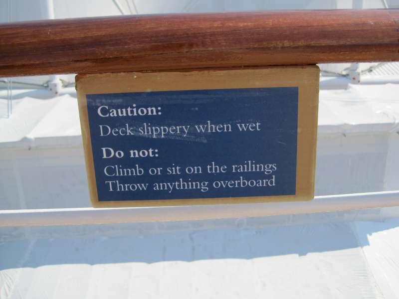 Warnings and instructions everywhere