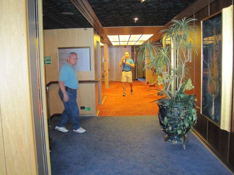 One of the hallway intersections