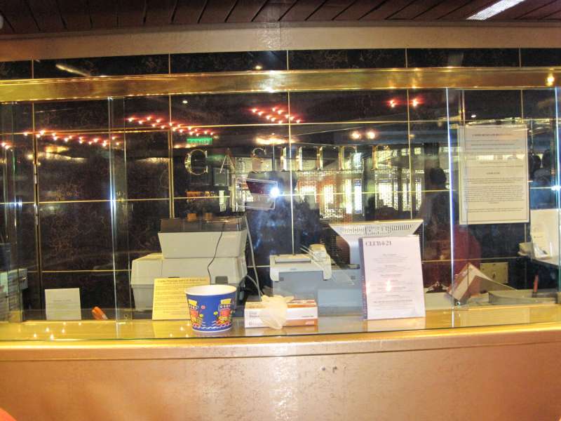 the casino cashier
