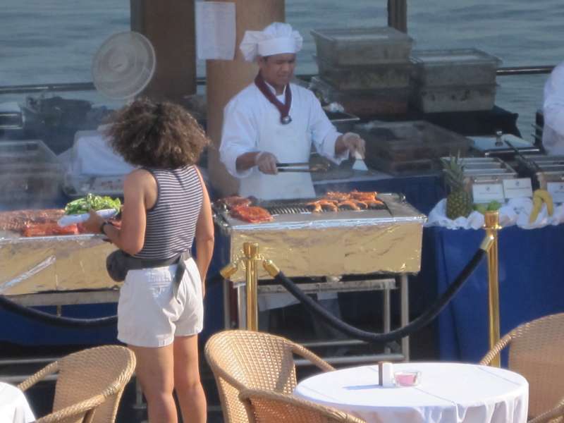 Cooking by the pool