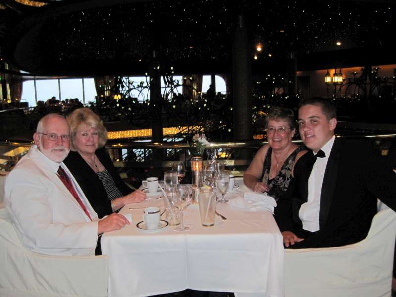 Our first formal dining night