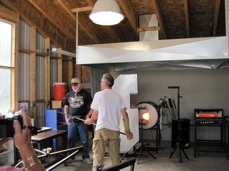 More working of the glass