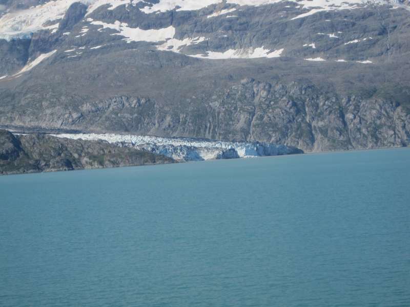 Glacier on the left