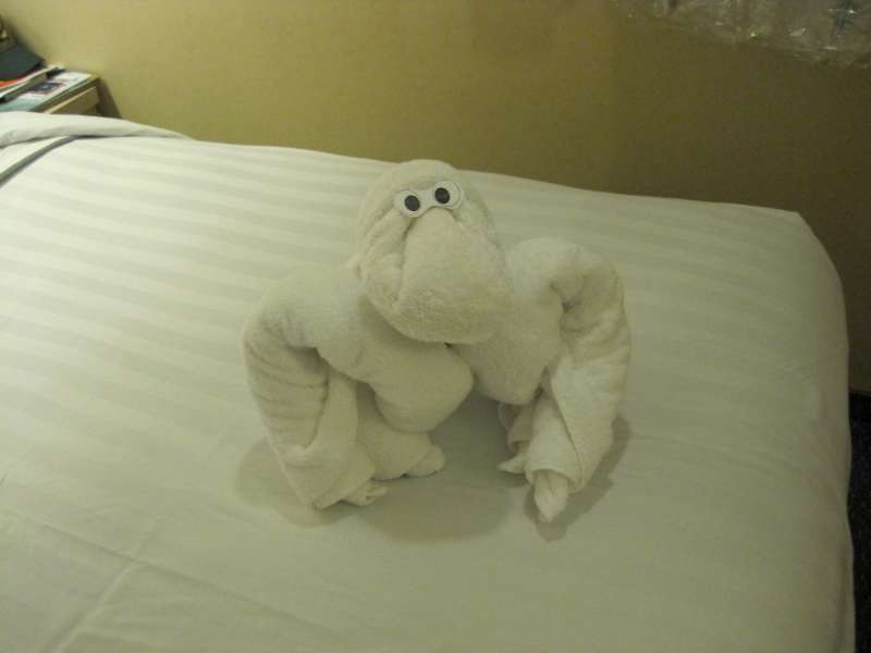 Gorilla towel art