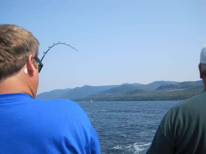 Salmon fishing - first bite
