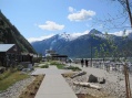 Our ship from a distance in Skagway